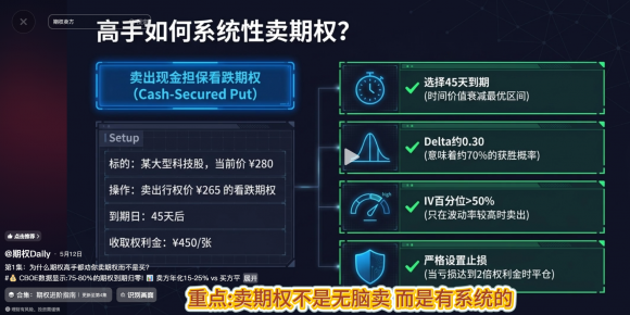 为什么期权高手都劝你卖期权而不是买？